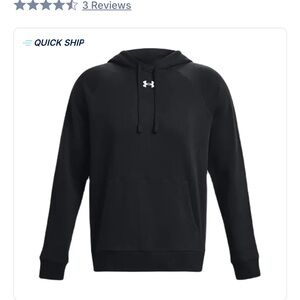 Under Armour Men's Small Black Hoodie